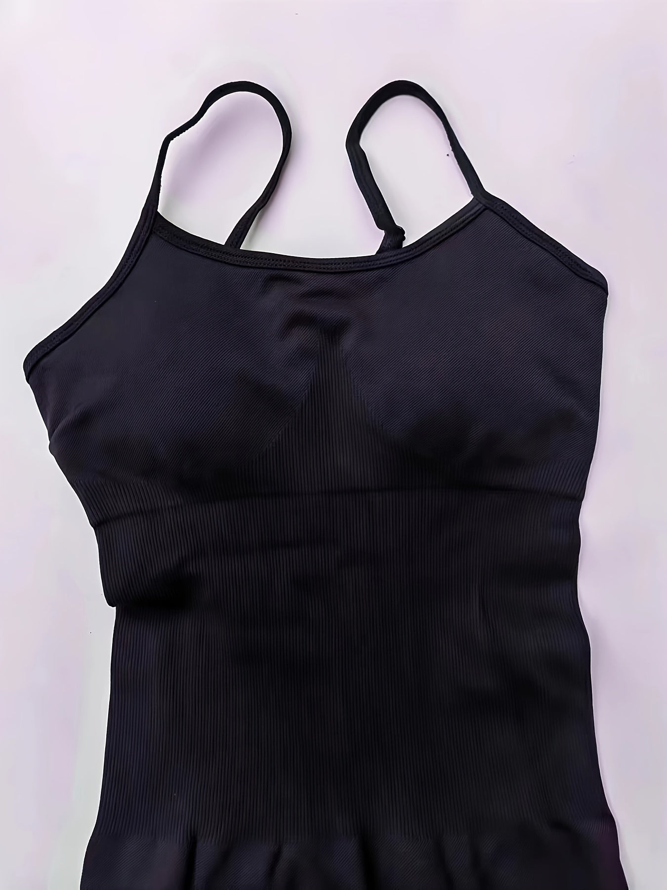 Tummy Control Yoga Jumpsuit Spaghetti Straps Butt Lifting Bodysuit