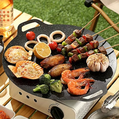 Carbon Steel Iron Baking Pan for Camping & BBQ