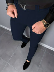 Men's Vintage Style Stretch Dress Pants for Business