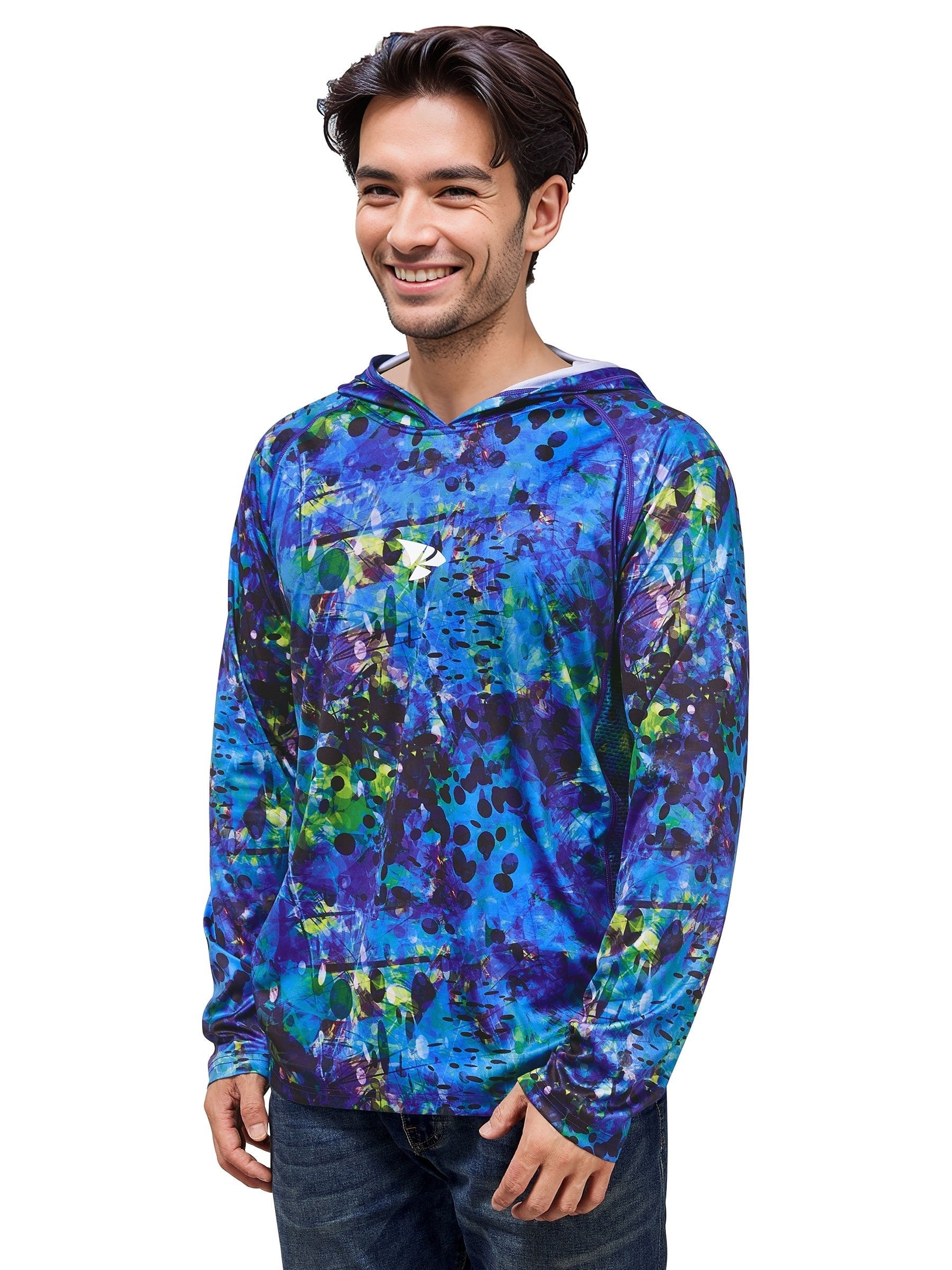 Men's UPF 50 Sun Protection Hoodie Long Sleeve Quick Dry Tops