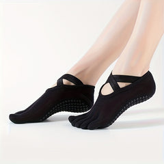 Women's Breathable Yoga Socks Non-slip Pilates Ballet Fitness Training Socks