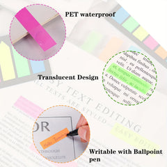 1250 Neon Arrow Flag Index Tabs Sticky Notes
