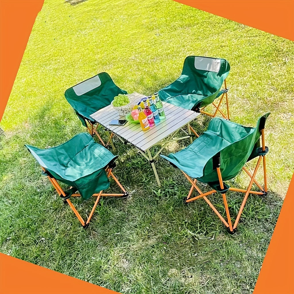 High Back Folding Camping Chair Lightweight & Sturdy Steel Portable Chair