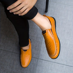 Men's Casual Slip On Loafers Outdoor Walking Shoes