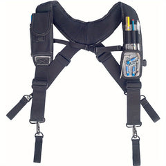 Magnetic Tool Belt Suspenders With Phone Holder
