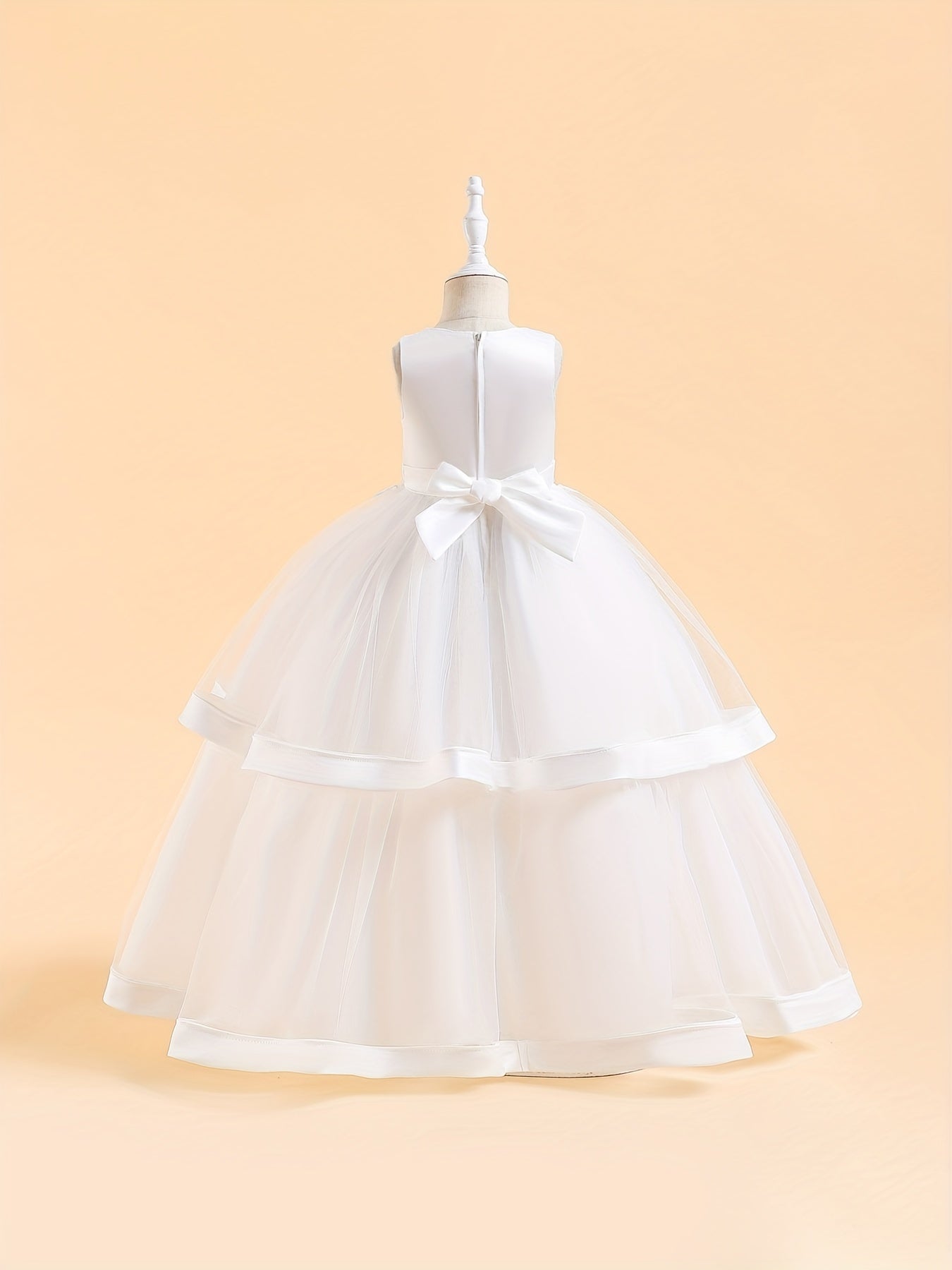 Princess Lace Mesh Fluffy Skirt Dress for Flower Girl