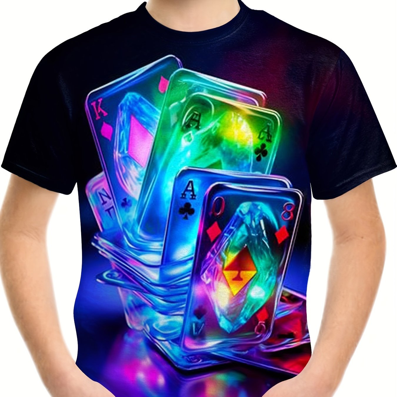 3D Print Boy's Round Neck Short Sleeve T shirt Comfortable Top