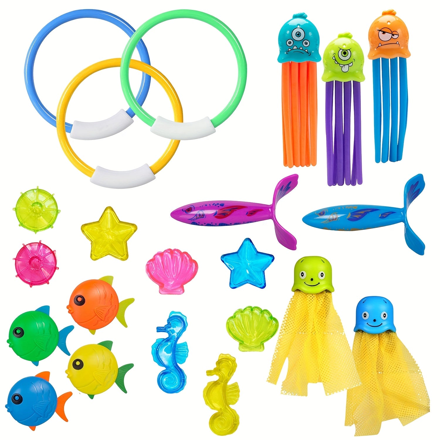 Summer Pool Mermaid Diving Toy Gemstone Bath Toy Swimming Fun