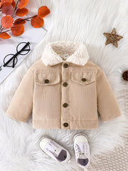 Baby Fleece Thermal Jacket Button Down Coat