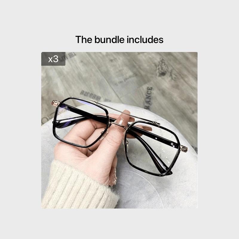 Anti Light Men's Large Frame Glasses Unisex Glasses Frame