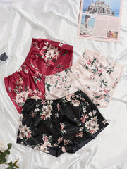 Floral Print Soft & Comfy Women's Pajama Shorts