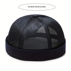 Breathable Mesh Brimless Hat for Men and Women