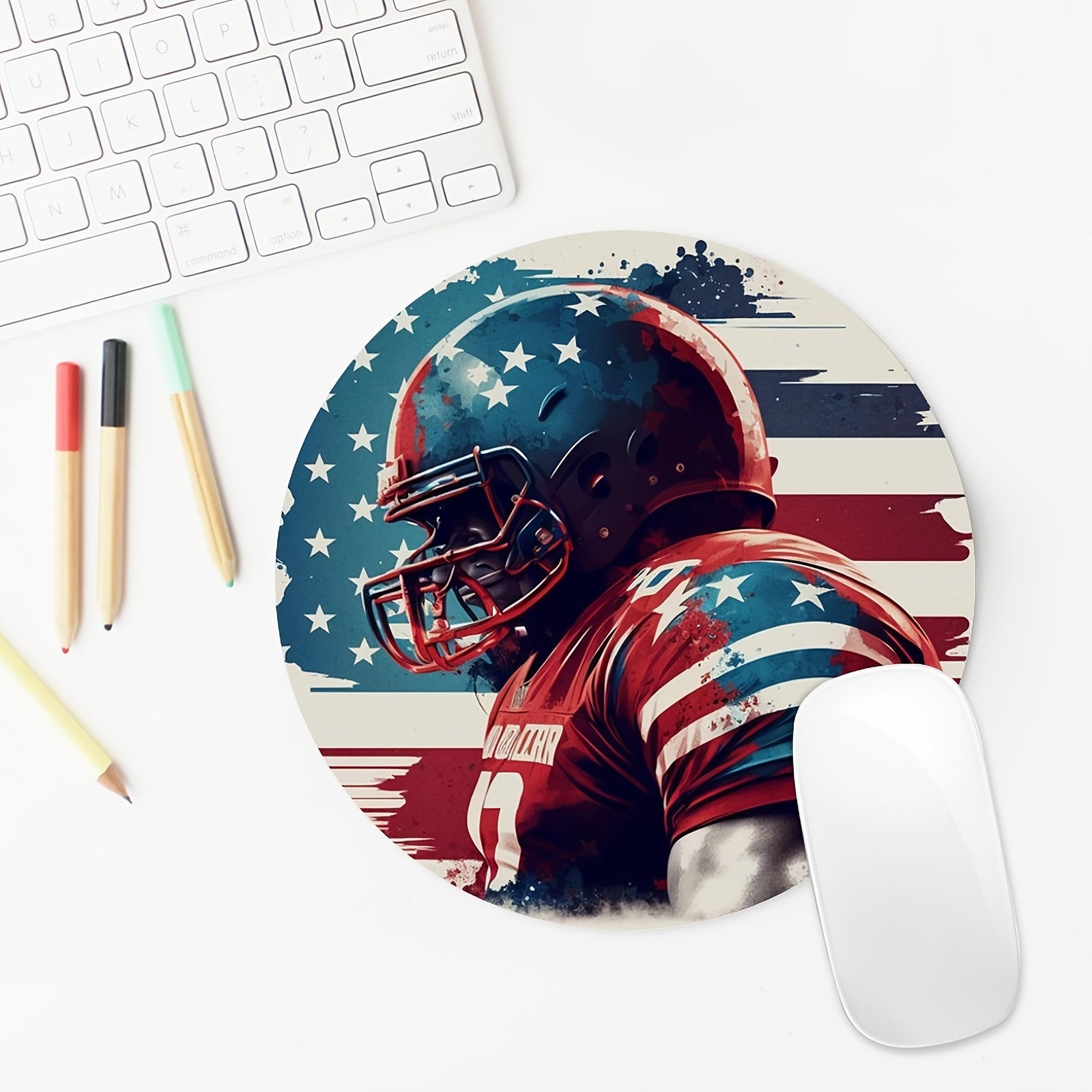 American Football Round Mouse Pad 7.87 Inches