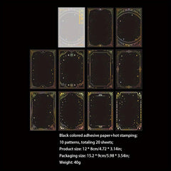 20PCS PACK Collage Book Midsummer Starry Series