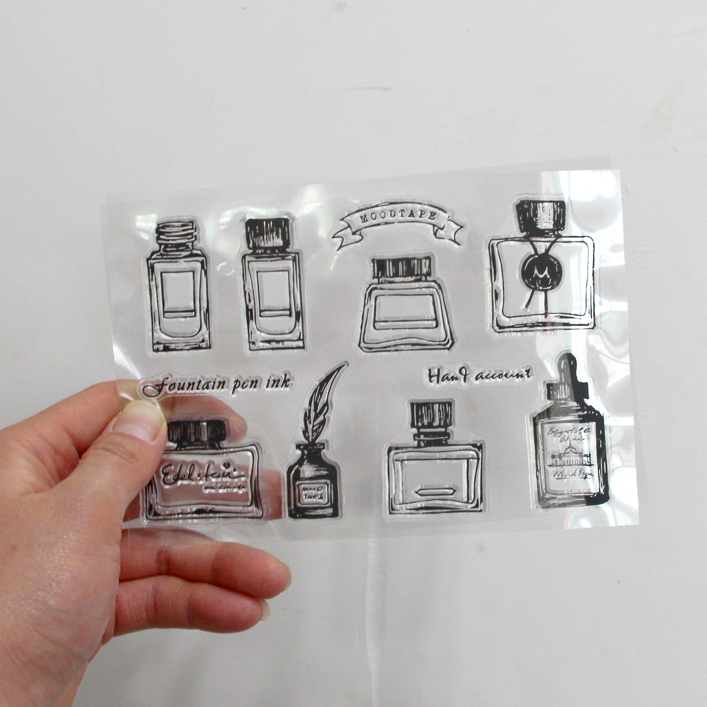 Cartoon Transparent Stamps for Kids - Fun Stationery Additions