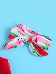 3pcs Baby Girls Halter Top Watermelon Shorts Swimsuit