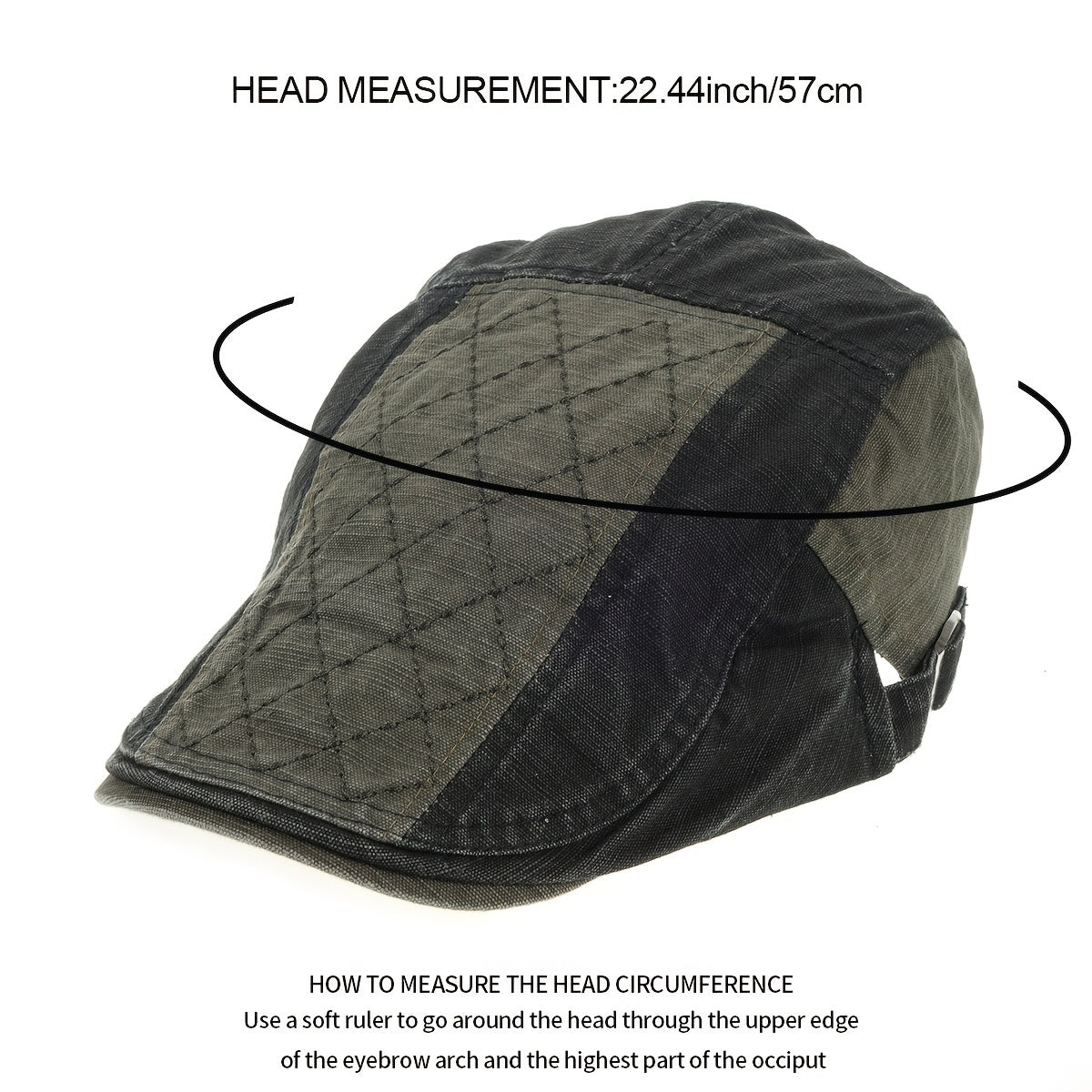 British Retro Plaid Peaked Cap Spring Summer Hat