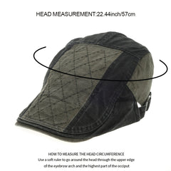 British Retro Plaid Peaked Cap Spring Summer Hat
