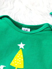 Infant Toddler Spring Autumn Christmas Romper & Hat Set