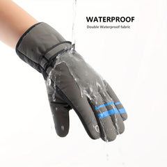 Thickened Skiing & Cycling Gloves Touch Screen Silicone Warm Keeping