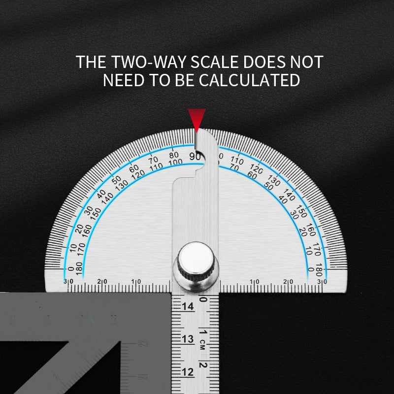 Stainless Steel Angle Gauge Protractor for Accurate Angle Measurement