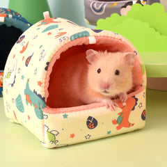Dinosaur Plush Pet Hamster Nest For Small And Medium Hamsters