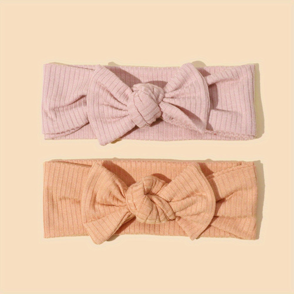2pcs Baby Headband Butterfly Knot Elastic Newborn Hair Accessories