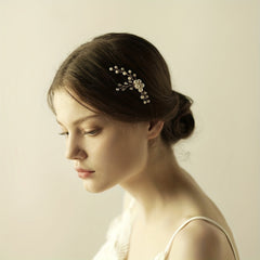 Faux Pearl Alloy Hairpin U shaped Hair Pin Head Jewelry Bridal Hair Accessories