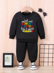 Baby Letter Print Outfit Long Sleeve Set