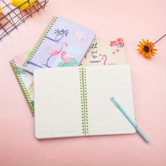 Flamingo Diary Spiral Coil Notebook 60 Pages