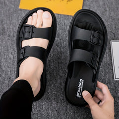 Men's Slide Sandals Non Slip Open Toe Outdoor Beach Shoes