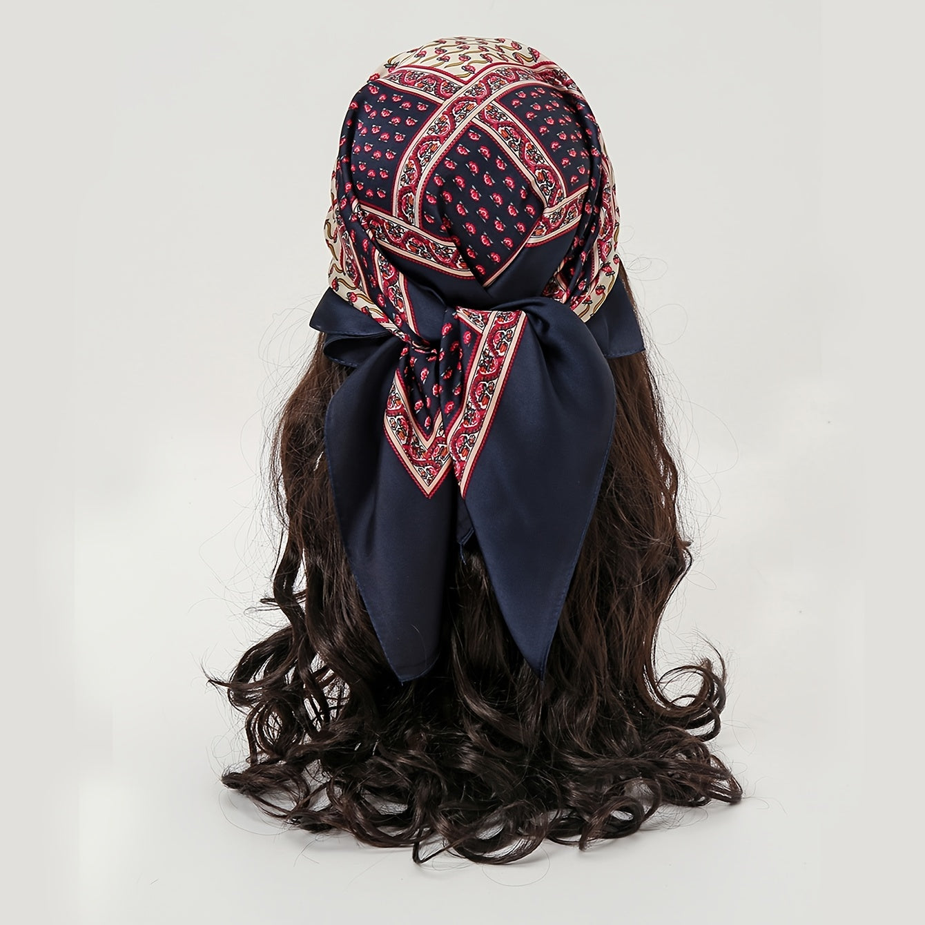 69 Square Scarf Paisley Print Voile Sunscreen Shawl Head Wrap Women Outdoor