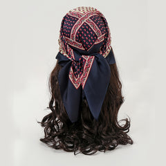 69 Square Scarf Paisley Print Voile Sunscreen Shawl Head Wrap Women Outdoor