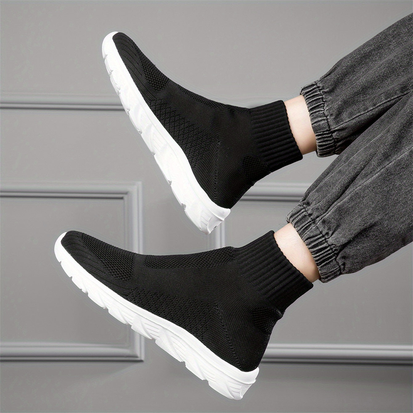 Boy's Slip On Sock Shoes Breathable Knit Sneakers