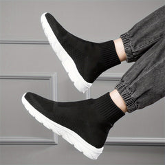 Boy's Slip On Sock Shoes Breathable Knit Sneakers