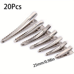 20pcs Metal Tie Clips Hairpins Headwear Jewelry DIY Accessories Size 2 3 4