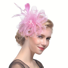 Faux Feather Bridal Head Piece Hair Accessories