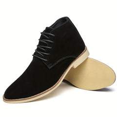 Men's Pointed Toe Lace Up Non Slip Boots