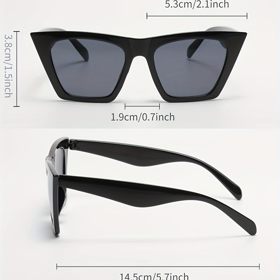 2 Pairs Cat Eye Sunglasses Y2K Mod Glasses UV400
