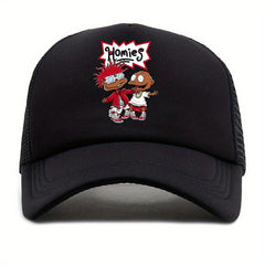 Unisex Sunshade Breathable Baseball Cap Cartoon Pattern Outdoor Sport