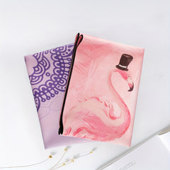 Cartoon Printed Foldable Yoga Mat Non-slip Microfiber Soft Fitness Mat
