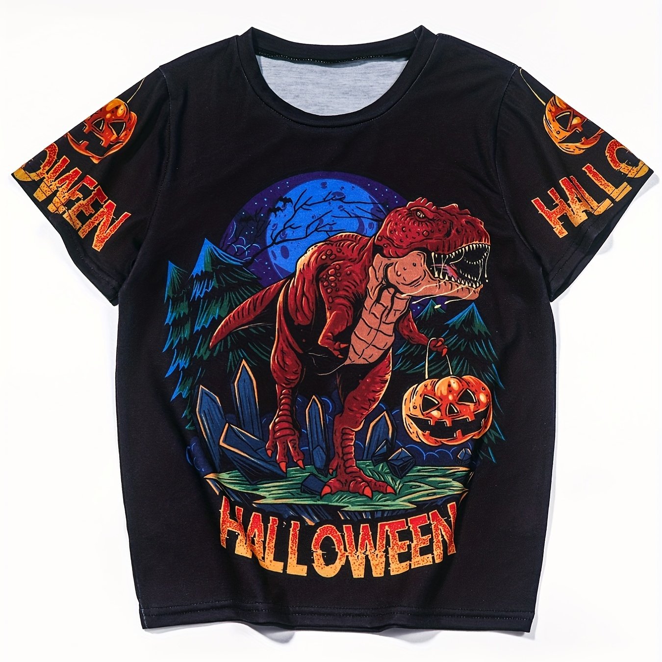 Boys Dino 3D Printed T Shirt Sports Halloween Costume Sweatshirt Top