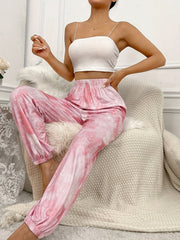 Tie Dye Print Sleep Bottoms Women's Sleepwear