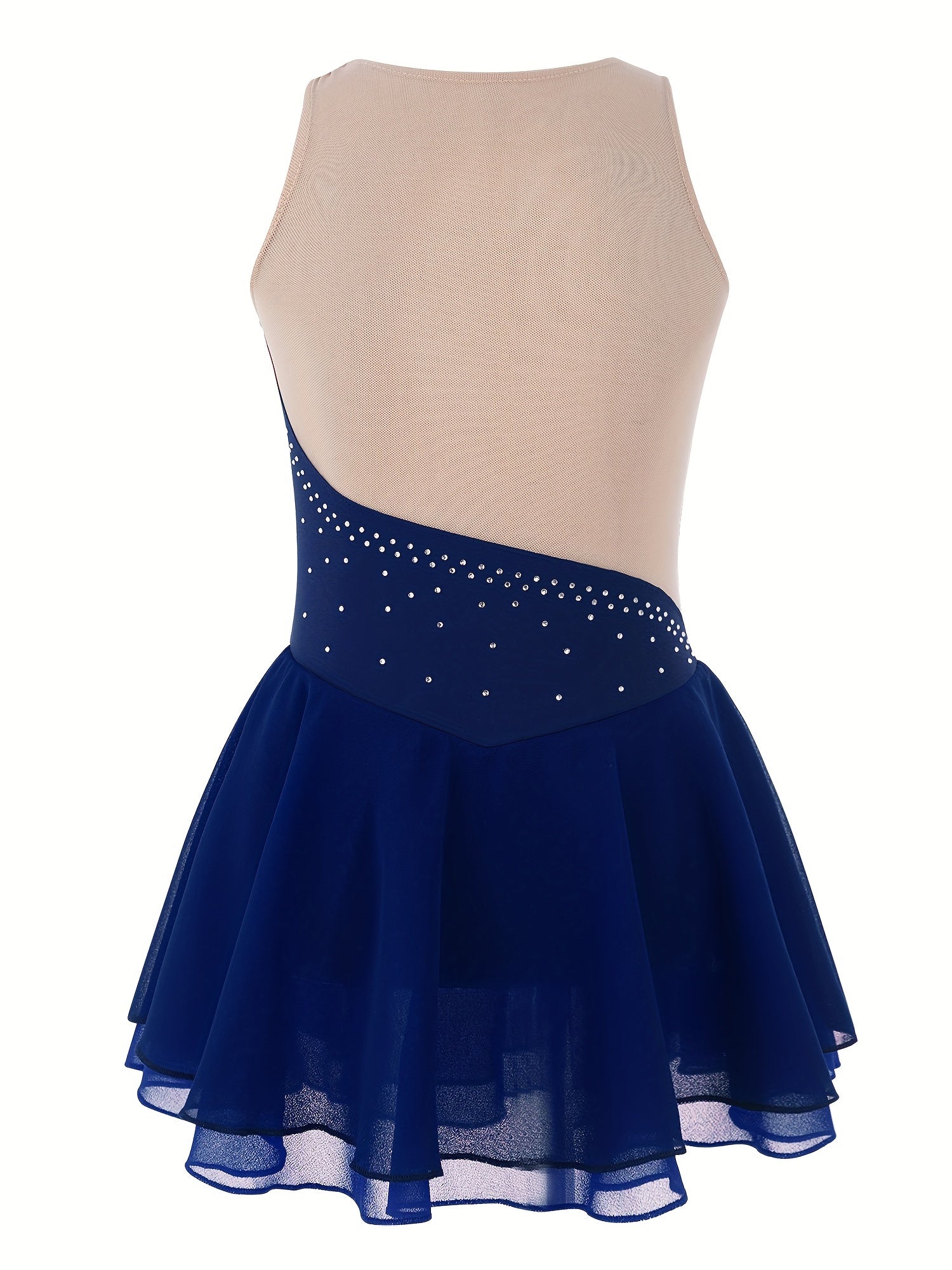 Girls Sleeveless Dance Skating Dress