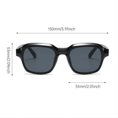 Square Jelly Sunglasses Casual Gradient UV400