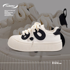 Women's Panda Pattern Platform Sneakers