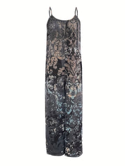 Boho Sleeveless Wide Leg Jumpsuit for Women