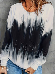 Casual Crew Neck Sweatshirt for Women