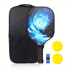 Fiberglass Surface Pickleball Set with Paddle, Ball, Bag, Grip