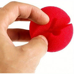 Halloween Clown Nose 6pcs Red Sponge Nose Scary Circus Cosplay Makeup Prop